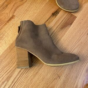 Urban outfitters taupe booties